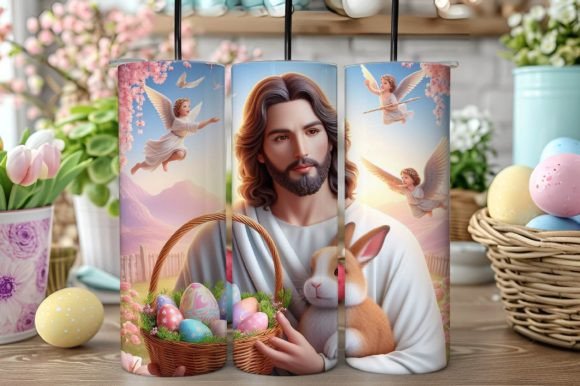 3D Easter Jesus Tumbler Wrap & Crafts