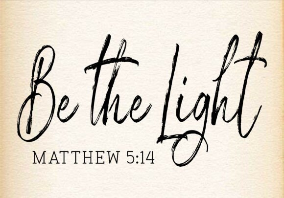 Be the Light Jesus Svg Png for T-Shirt Designs