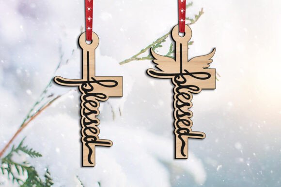 Blessed Holy Jesus Christ Cross SVG for Winter Amp