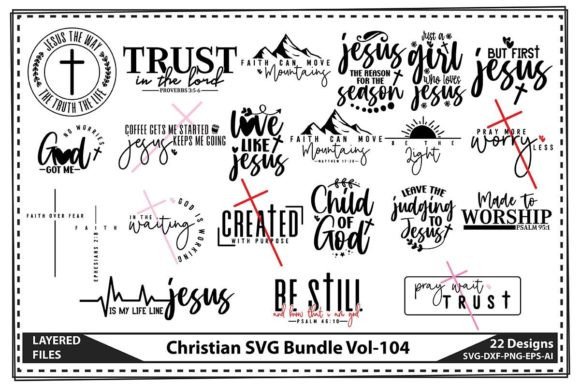 Christian SVG Bundle Vol.104: A Creative Design Asset