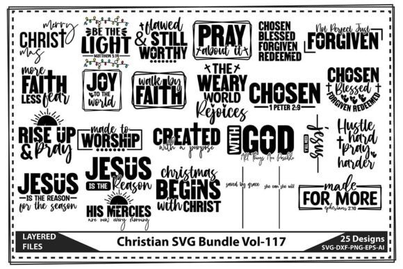 Christian SVG Bundle Vol-117: A Creative Design Asset