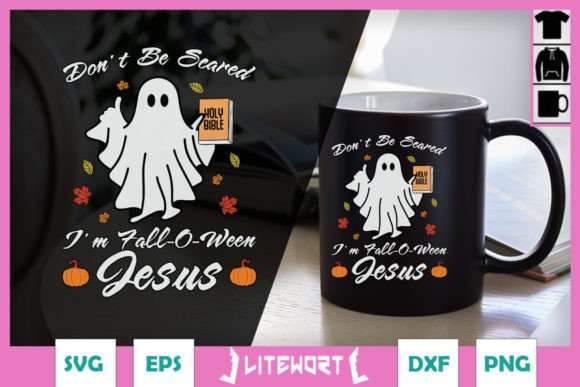 Cute Halloween Fall-O-Ween Jesus SVG & Crafts