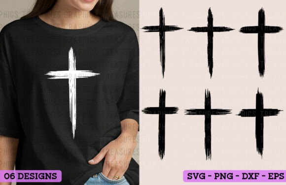 Distressed Cross SVG Bundle Christian for T-Shirt Designs