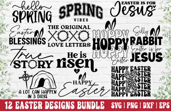 Easter SVG Bundle Christian Easter SVG Crafts