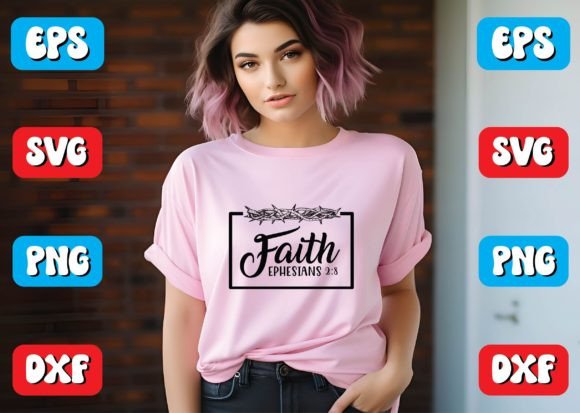 Faith Ephesians 2 8 Svg Design for Crafts