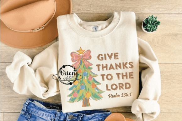 Give Thanks to the Lord Christmas Tree Crafts