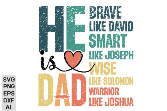 He is Dad PNG, Christian Fathers Day PNG