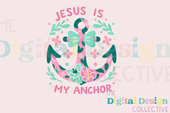 Jesus is My Anchor, Christian PNG Freebies