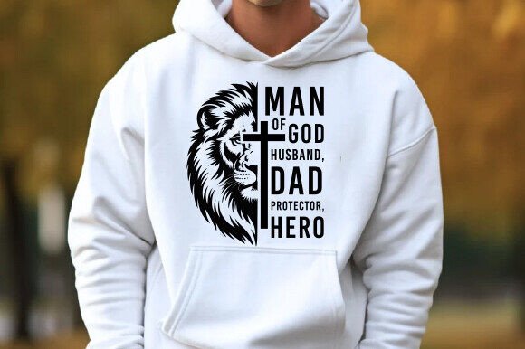 Man of God Svg Png Christian Dad SVG for T-Shirt Designs